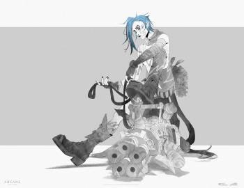 看到《双城之战》金克丝概念稿那一刻，我突然懂了海外游子看不了国服的痛