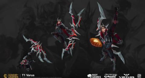 刷到T1韦鲁斯冠军皮肤设计稿时，我正帮澳洲表弟调试加速器——他说这皮肤让他想起当年网吧通宵的青春