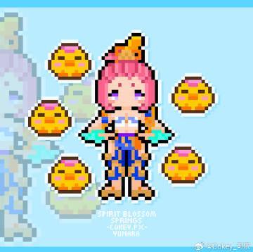 手把手教你制作LOL莲华温泉像素画,零基础也能轻松上手