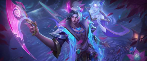 刷到灵魂莲华厄斐琉斯同人图时,我正卡在海外看国服直播的转圈界面——那个右下角的Cosplay彩蛋,突然让我想起当年宿舍开黑的深夜